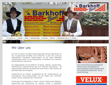 Tablet Screenshot of barkhoff-bau.de